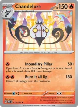 Chandelure · White Flare Pokémon card