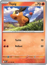 Tepig · White Flare Pokémon card