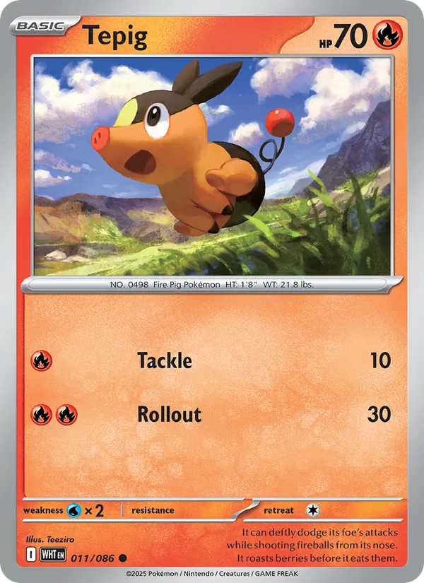 Tepig full card art