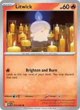 Litwick · White Flare Pokémon card