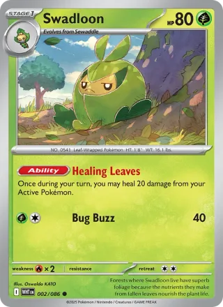 Swadloon #002 · White Flare Pokémon card