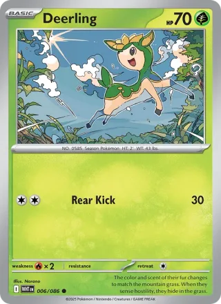 Deerling #006 · White Flare Pokémon card