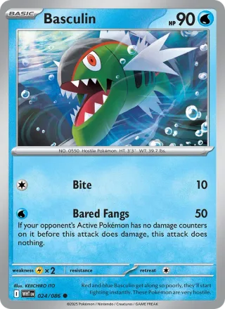 Basculin #024 · White Flare Pokémon card