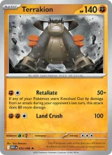 Terrakion · White Flare Pokémon card