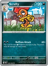 Scrafty · White Flare Pokémon card