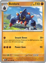 Boldore · White Flare Pokémon card