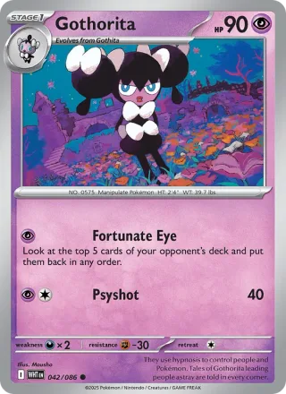 Gothorita #042 · White Flare Pokémon card