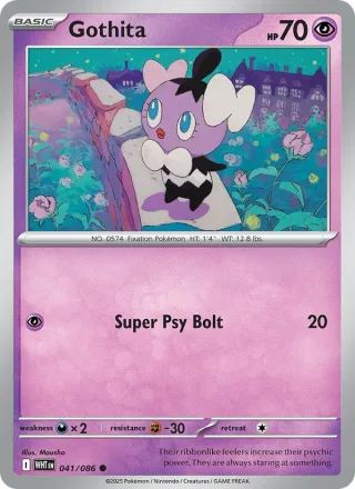 Gothita #041 · White Flare Pokémon card