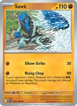 Sawk · White Flare Pokémon card