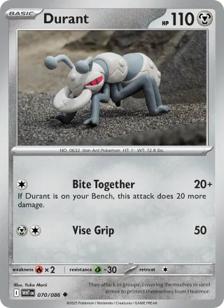 Durant #070 · White Flare Pokémon card