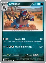 Zweilous · White Flare Pokémon card