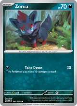 Zorua · White Flare Pokémon card