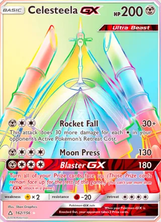 Celesteela GX #162 · Ultra Prism Pokémon card