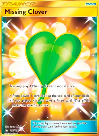 Missing Clover #168 · Ultra Prism Pokémon card