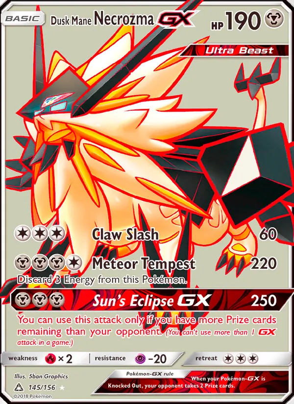 Dusk Mane Necrozma GX full card art