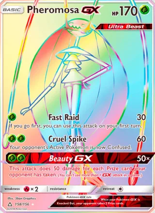 Pheromosa GX #158 · Ultra Prism Pokémon card