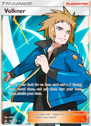 Volkner #156 · Ultra Prism Pokémon card