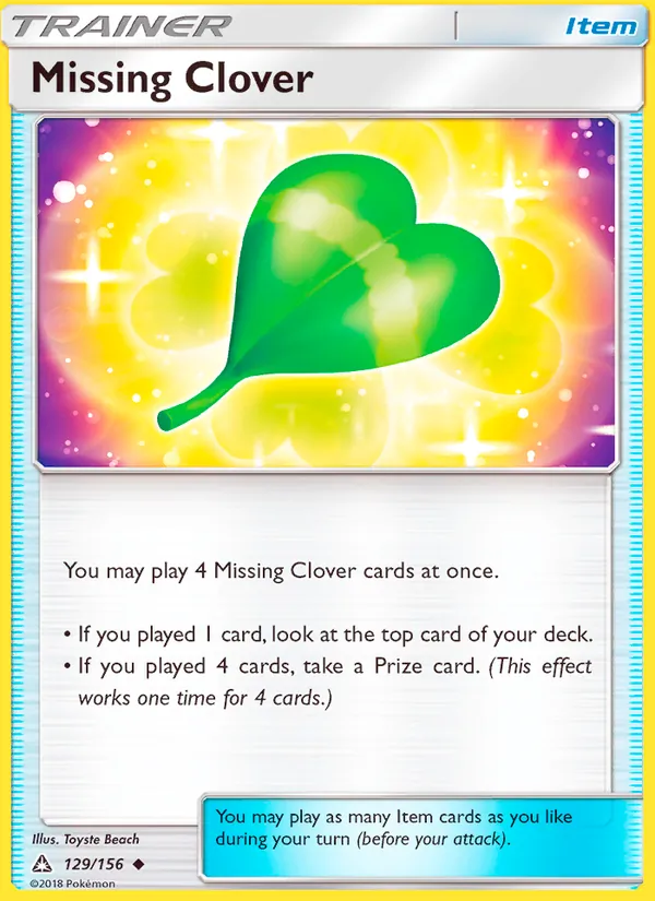 Missing Clover full card art