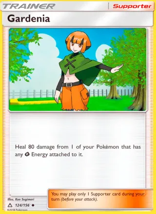 Gardenia #124 · Ultra Prism Pokémon card