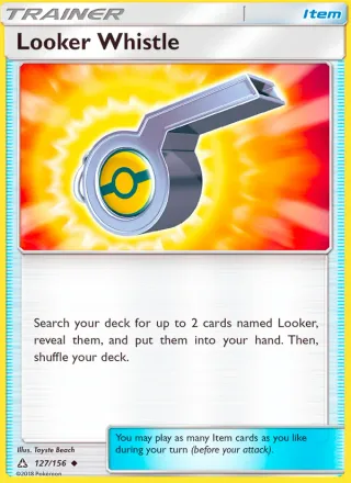 Looker Whistle #127 · Ultra Prism Pokémon card
