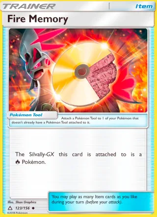 Fire Memory #123 · Ultra Prism Pokémon card