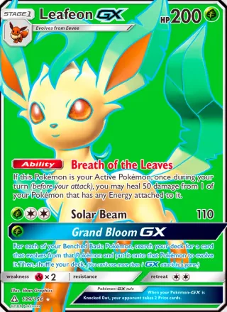 Leafeon GX #139 · Ultra Prism Pokémon card