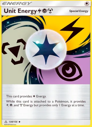 Unit Energy LightningPsychicMetal #138 · Ultra Prism Pokémon card