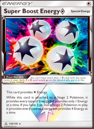 Super Boost Energy ◇ #136 · Ultra Prism Pokémon card