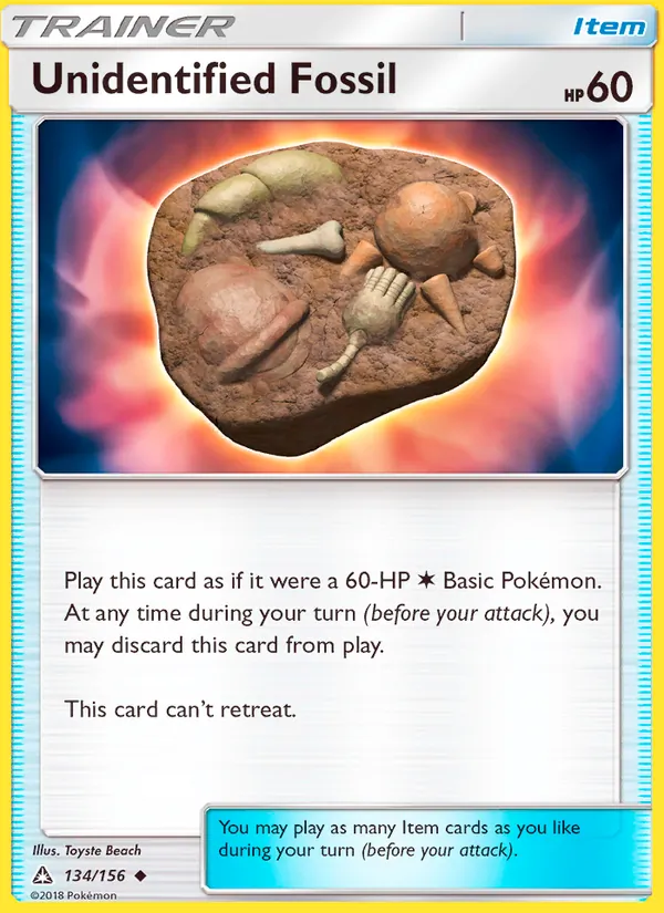 Unidentified Fossil full card art
