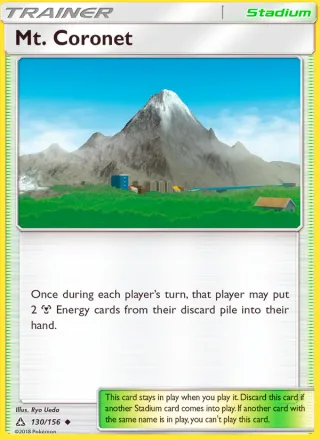 Mt. Coronet #130 · Ultra Prism Pokémon card