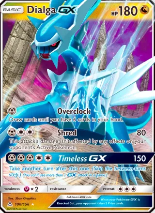 Dialga GX #100 · Ultra Prism Pokémon card