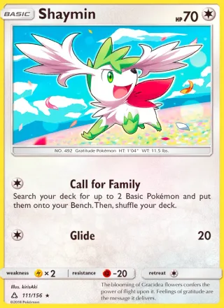 Shaymin #111 · Ultra Prism Pokémon card