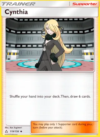 Cynthia #119 · Ultra Prism Pokémon card