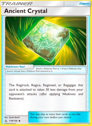 Ancient Crystal #118 · Ultra Prism Pokémon card