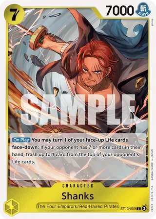 Shanks #ST13-009 · ST-13: Ultra Deck The Three Brothers One Piece card