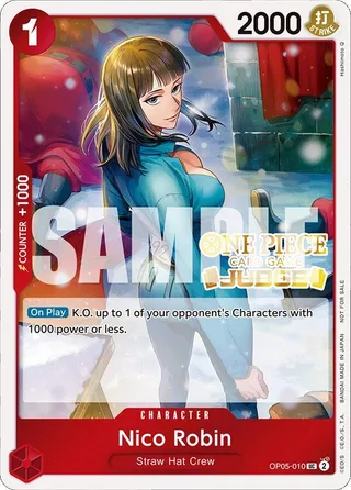 Nico Robin (Judge Pack Vol. 4) #OP05-010-judge-pack-vol-4 · One Piece Promotion Cards One Piece card