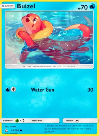 Buizel #35 · Ultra Prism Pokémon card