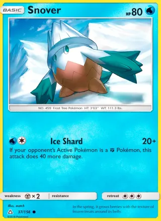 Snover #37 · Ultra Prism Pokémon card