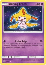 Shining Jirachi · Shining Legends Pokémon card
