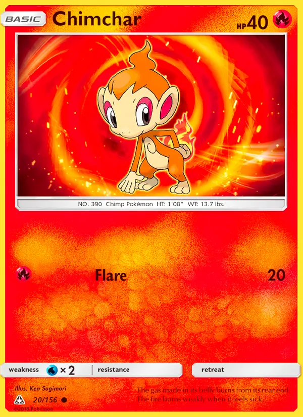 Chimchar full card art