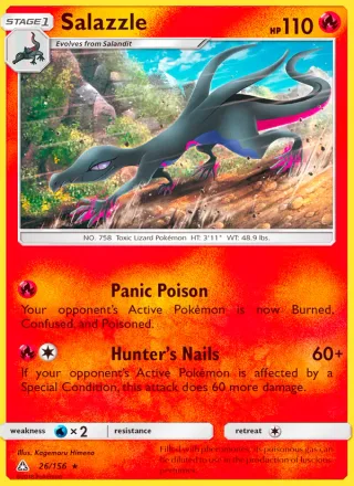Salazzle #26 · Ultra Prism Pokémon card