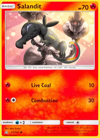 Salandit #25 · Ultra Prism Pokémon card