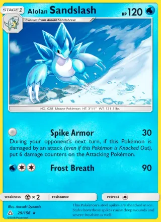Alolan Sandslash #29 · Ultra Prism Pokémon card