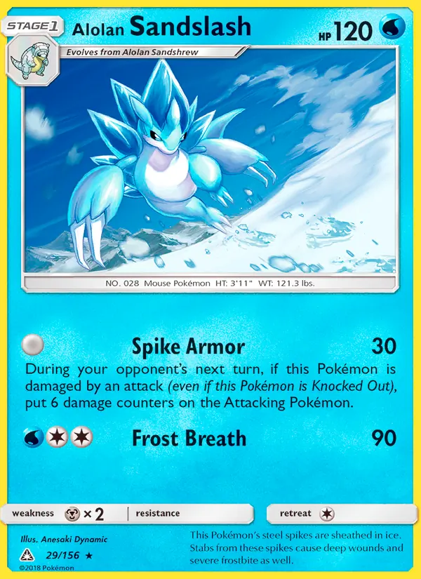 Alolan Sandslash full card art