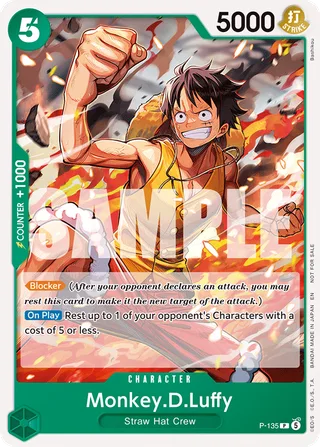Monkey.D.Luffy (OP16 Release Event) #P-135-op16-release-event · One Piece Promotion Cards One Piece card