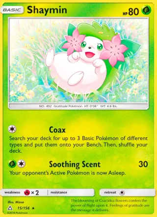 Shaymin #15 · Ultra Prism Pokémon card