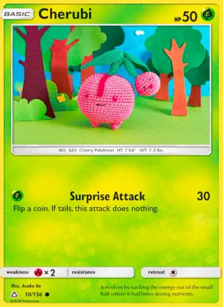 Cherubi #10 · Ultra Prism Pokémon card