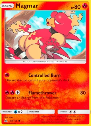 Magmar #18 · Ultra Prism Pokémon card