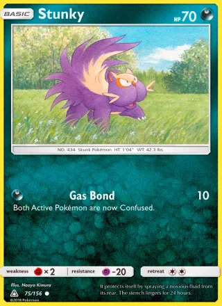 Stunky #75 · Ultra Prism Pokémon card