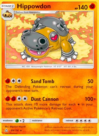 Hippowdon #69 · Ultra Prism Pokémon card